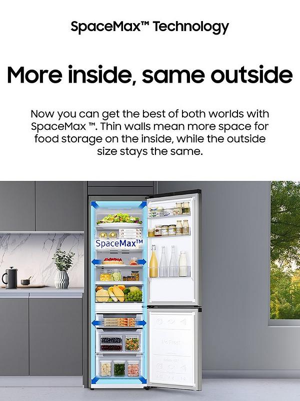 Samsung RB7300T RB34C632EBN/EU Classic Fridge Freezer with Non Plumbed Water Dispenser - E Rated - Black - Image 3